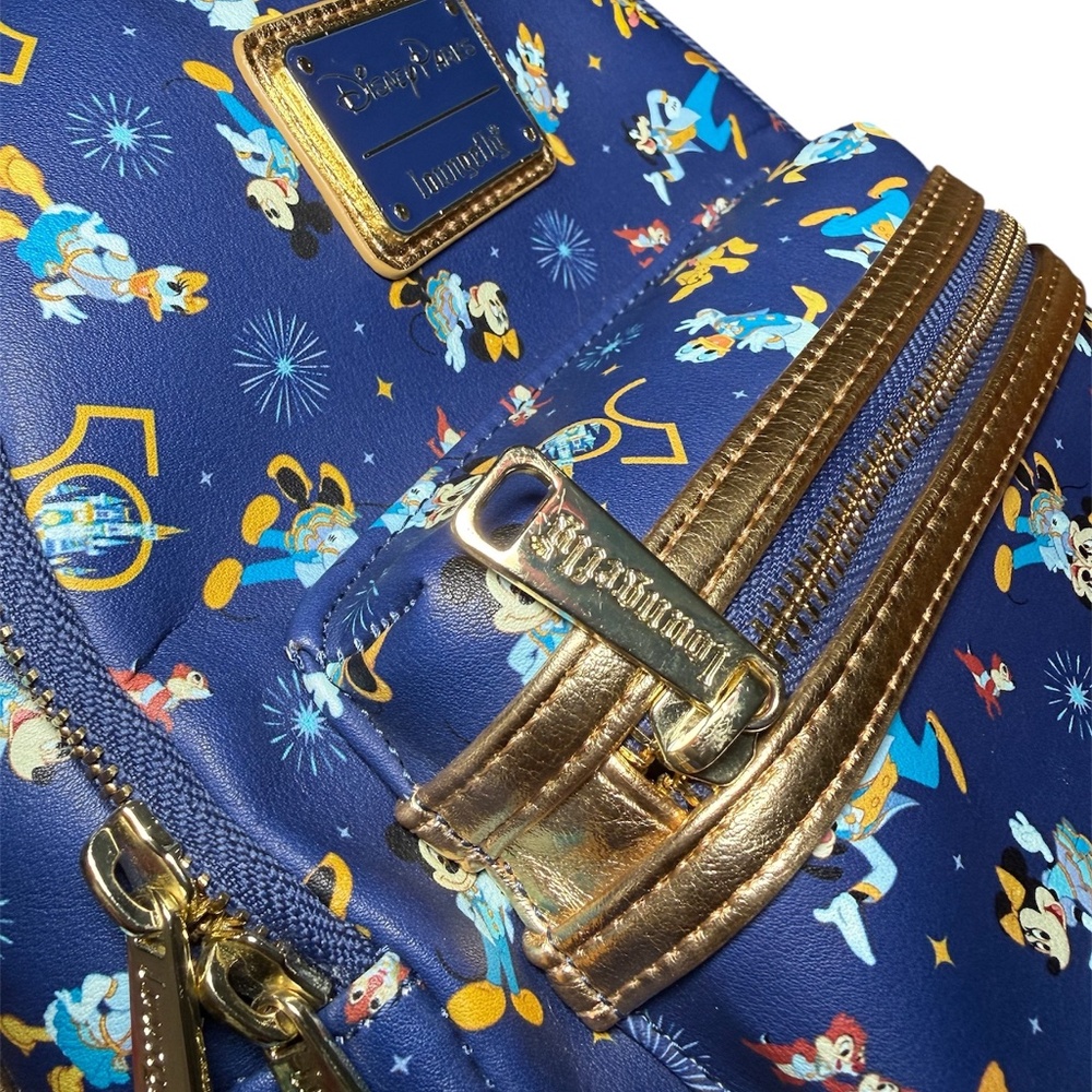 Disney World 50th Anniversary Loungefly EARidescent Celebration Backpack EXC - Picture 7 of 9